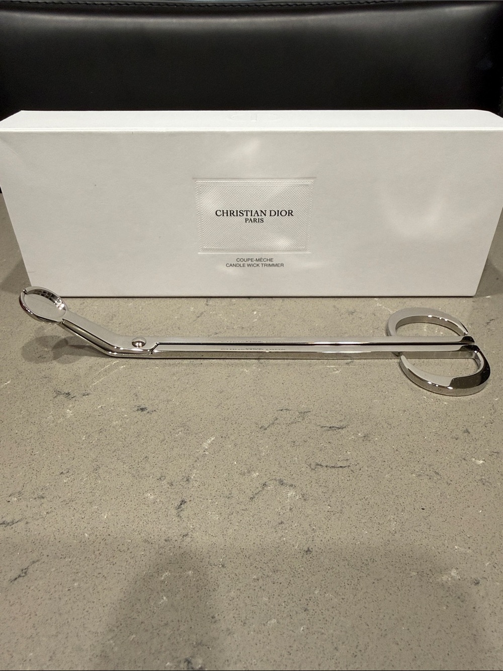 Christian Dior Silver Candle Wick Trimmer with box, new/never used